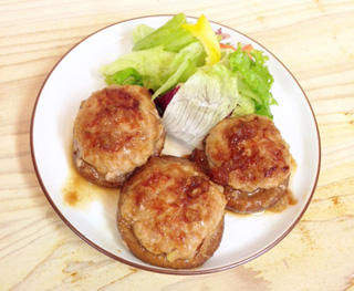しいたけの肉詰め