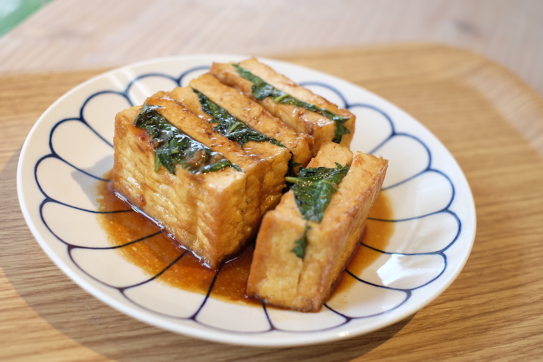 厚揚げのはさみ焼き