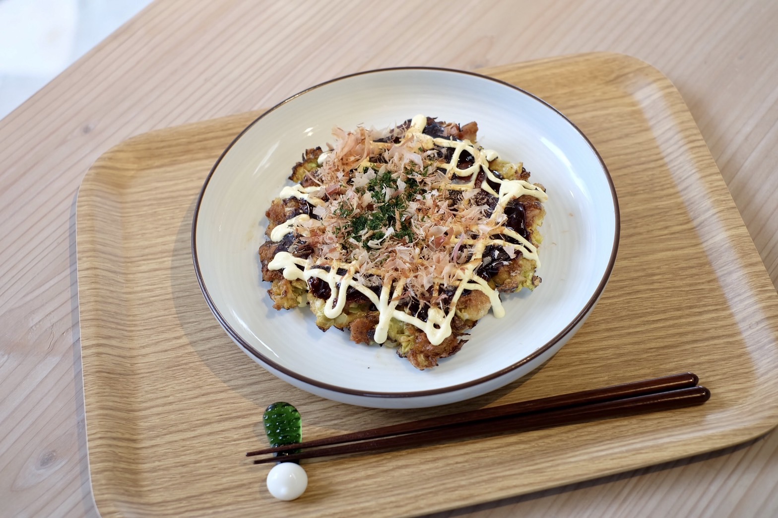 簡単ふわふわ♡オートミールお好み焼き