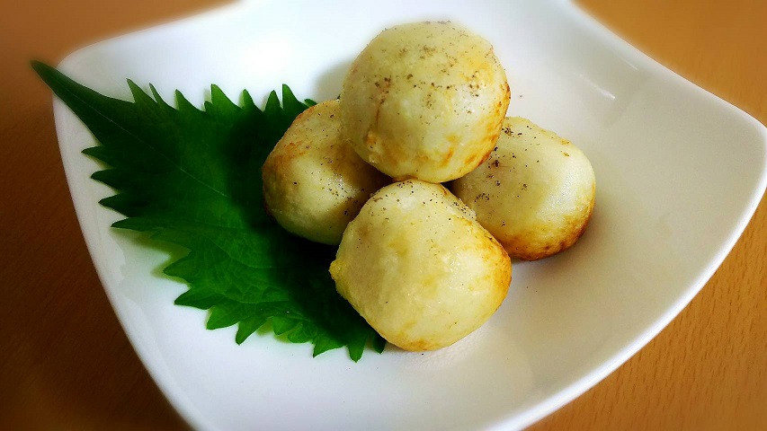 里芋の山椒風味揚げ